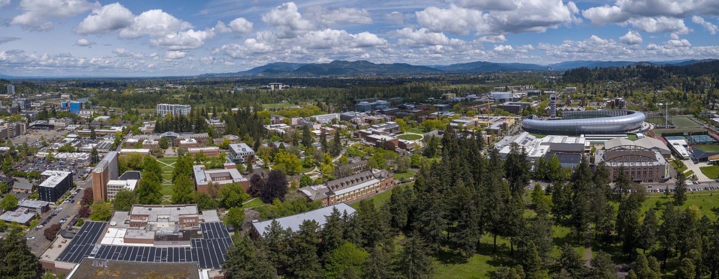 UO campus panorama picture