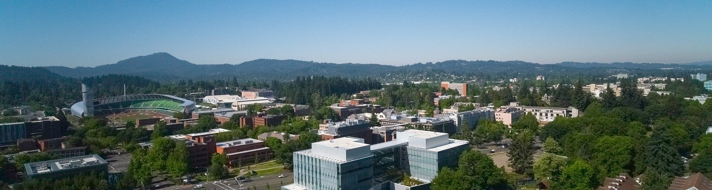 U of O campus aerial photo